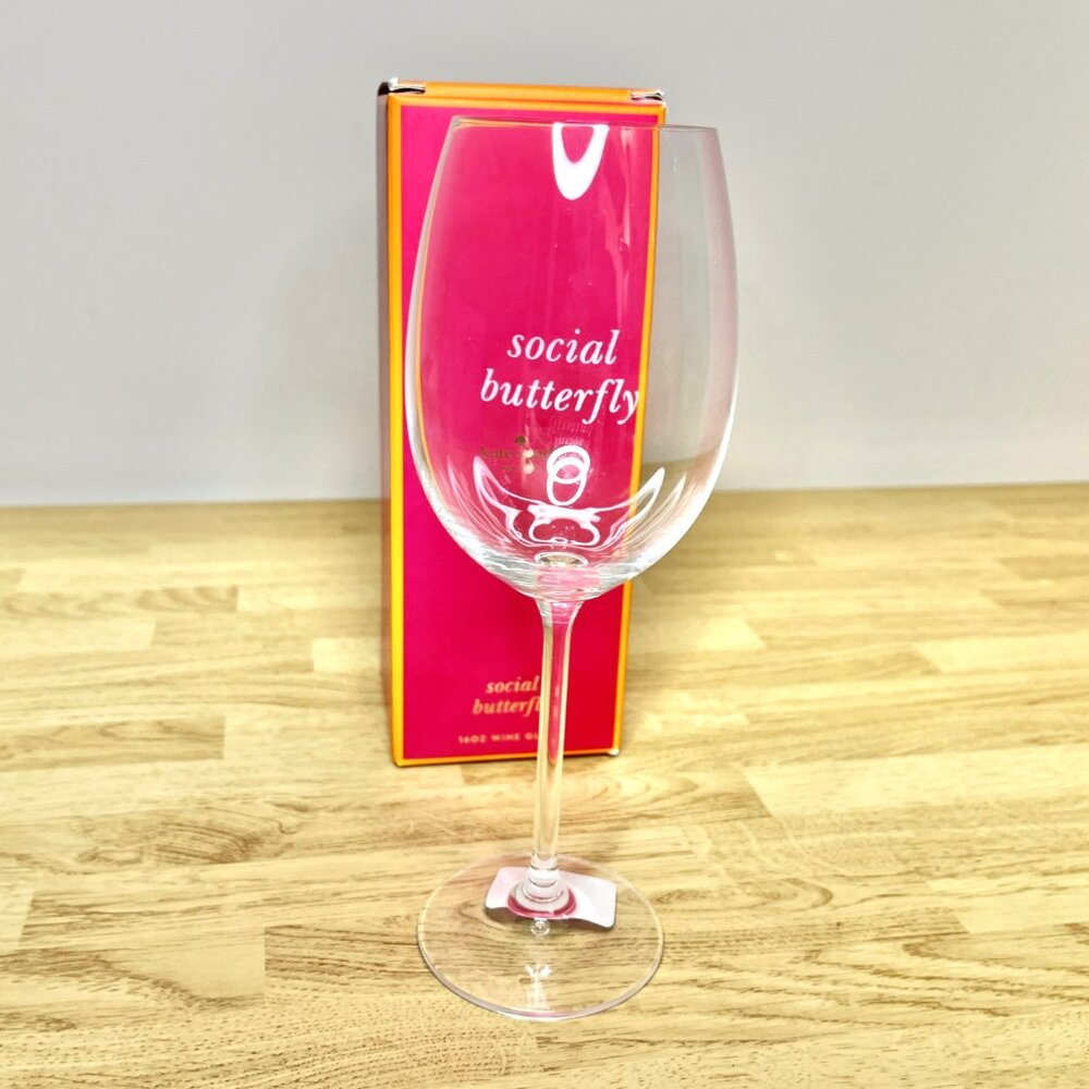 NWT KATE SPADE NEW YORK WINE GLASS